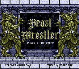 Beast Wrestler Title Screen